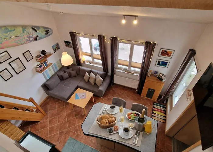 Ferienwohnung Wellenreiter 200 M Zum Strand Fewo Strandnah Mit Balkon Parkplatz Wlan